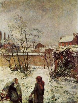 The Garden in Winter, rue Carcel Artwork by Paul Gauguin