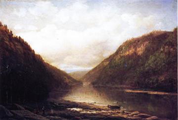 Fishing On The Conemaugh Artwork by George Hetzel