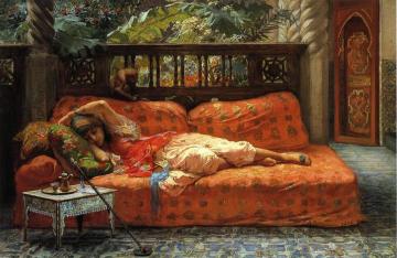 The Siesta Artwork by Frederick Arthur Bridgman