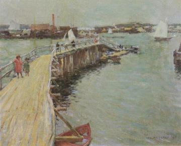 The Jetty Artwork by Willard Leroy Metcalf