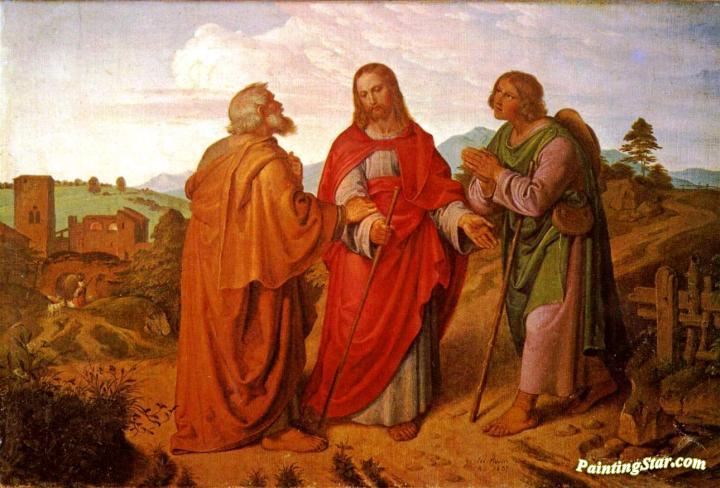 The Road To Emmaus Artwork by Joseph von Führich