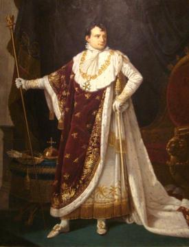 Napoleon I in coronation costume Artwork by Robert Lefevre