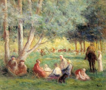 The Picnic Artwork by Maximilien Luce