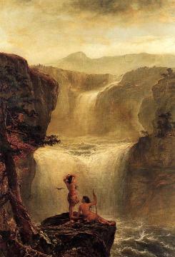 Hiawatha and Minnehaha on Their Honeymoon Artwork by Jerome Thompson