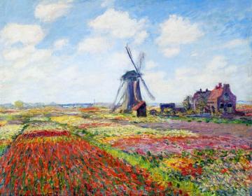 Field Of Tulips In Holland Artwork by Claude Oscar Monet