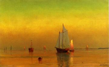 Connecticut River Scene Artwork by Dwight W. Tryon