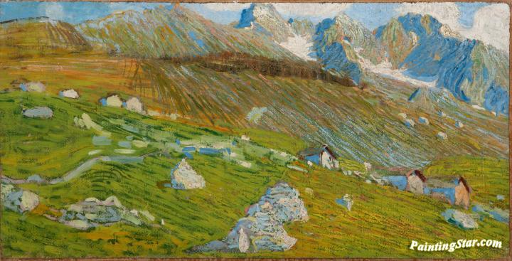 Spring in in Valsassina Artwork by Leonardo Dudreville