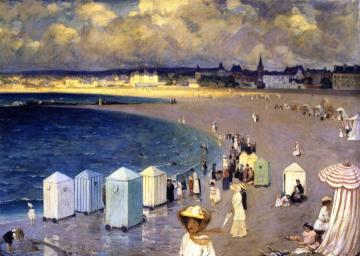 The Two Beaches, Paramé, Saint-malo Artwork by Clarence Gagnon