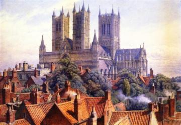 Lincoln Cathedral Artwork by Charles Herbert Moore