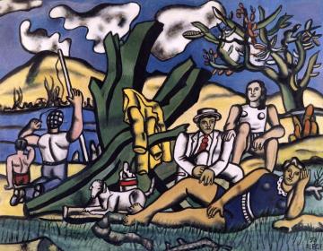 The Country Outing Artwork by Fernand Léger