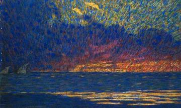 Storm over the Sea Artwork by Benvenuto Benvenuti