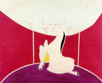 Bulls Artwork by Oscar Dominguez