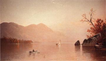 Autumn Mist, Lake George, New York Artwork by Alfred Thompson Bricher