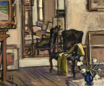 Interior, Regent Terrace, Edinburgh Artwork by Francis Campbell Boileau Cadell