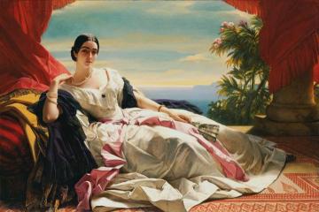 Portrait Of Leonilla, Princess Of Sayn-wittgenstein-sayn Artwork by Franz Xavier Winterhalter