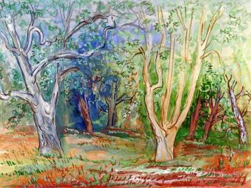 In The Woods Artwork by Jean Dufy