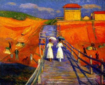 Cape Code Pier Artwork by William James Glackens