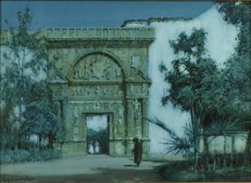 Moonlight, Cordoba Artwork by Albert Moulton Foweraker