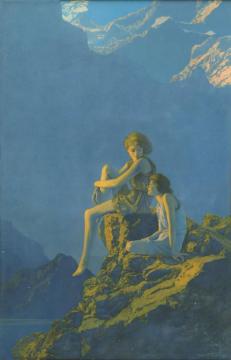 Contentment Artwork by Maxfield Parrish
