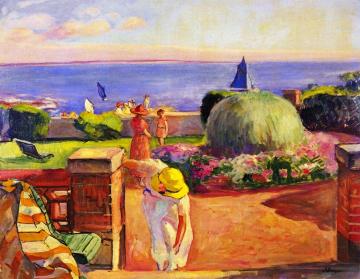 The Terrace at Prefailles Artwork by Henri Lebasque