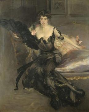 Portrait Of A Lady, Mrs Lionel Phillips Artwork by Giovanni Boldini