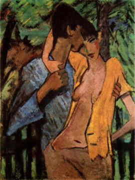 Liebespaar Artwork by Otto Mueller