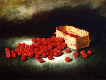 Still Life With Raspberries Artwork by Joseph Kleitsch
