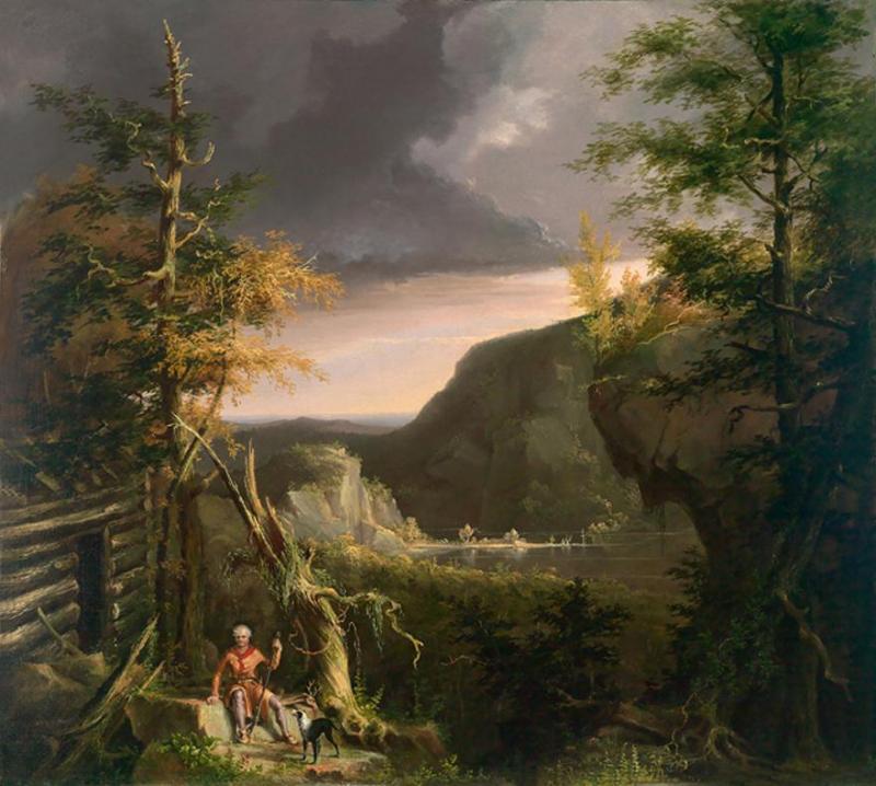 Daniel Boone At His Cabin At Great Osage Lake, 1826 Artwork by Thomas Cole