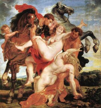 Rape of the Daughters of Leucippus Artwork by Peter Paul Rubens
