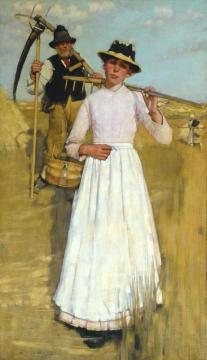 The Return Of The Reapers Artwork by Henry la Thangue