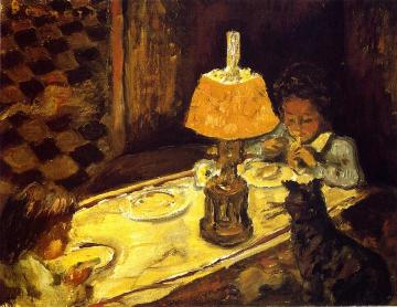 The Children's Lunch Artwork by Pierre Bonnard