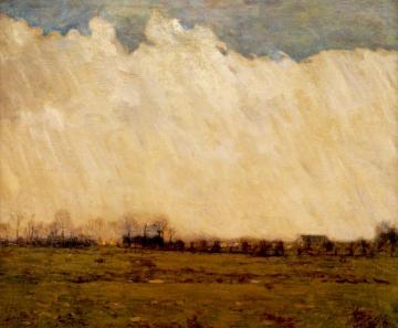 Burning Fields, Bucks County Artwork by William Langson Lathrop