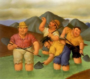 Esmeralderos Artwork by Fernando Botero