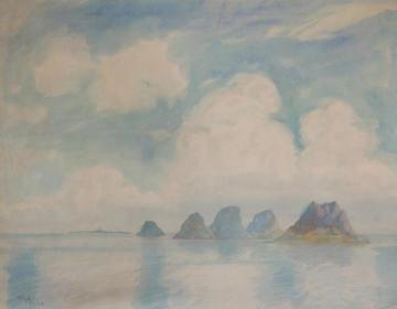 Nykende ved Røst Artwork by Thorolf Holmboe