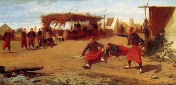 Pitching Quoits Artwork by Winslow Homer