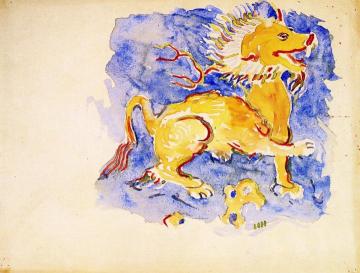 Lion Artwork by Christian Rohlfs