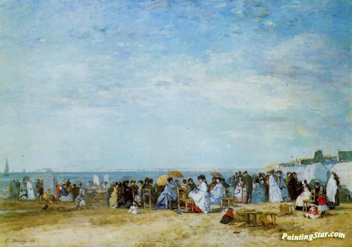 The Beach Artwork by Eugène-Louis Boudin