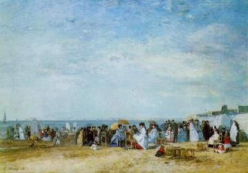 The Beach Artwork by Eugène-Louis Boudin