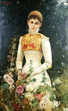 Portrait Of A Woman Artwork by Gabriel Schachinger