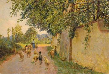 Return From The Pasture Artwork by Giovanni Battista Carpanetto