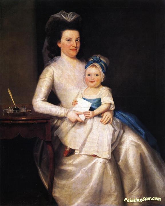 Lady Williams and Child Artwork by Ralph Earl
