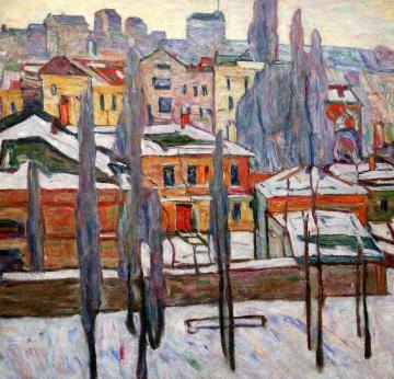 Pskov, Snow Artwork by Abraham A. Manievich