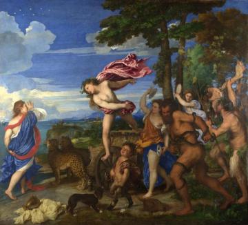 Bacchus And Ariadne Artwork by Titian