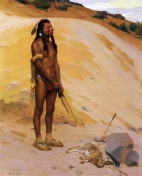 An Indian Hunter Artwork by E. Irving Couse