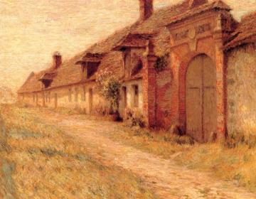 The Old Portal, Sunshine Artwork by Henri Le Sidaner