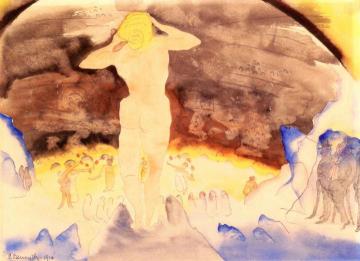 Count Muffat's First View Of Nana At The Theater Artwork by Charles Demuth