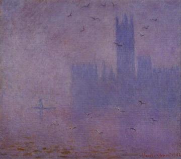Houses of Parliament, Seagulls Artwork by Claude Oscar Monet