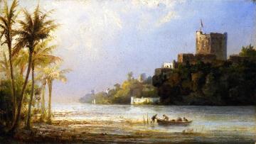 Entrance To The City Of St. Domingo, Columbus "tower" Artwork by Fritz Sigfried George Melbye