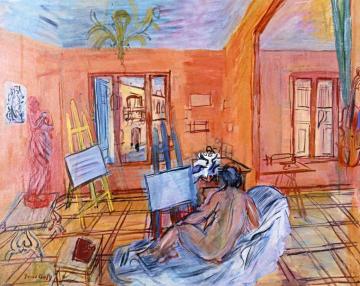 The Studio in Perpignan, rue Jeanne-d-Arc Artwork by Raoul Dufy