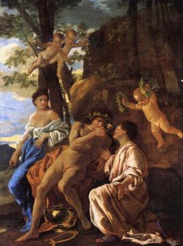 The Inspiration of the Lyric Poet Artwork by Nicolas Poussin